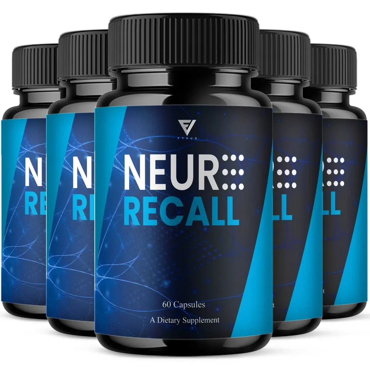 Five Neuro Recall bottles